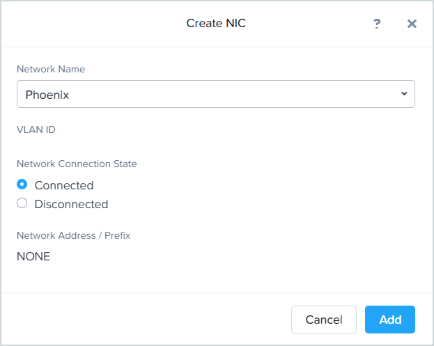 Create a VM - Create NIC - Prism Element.png