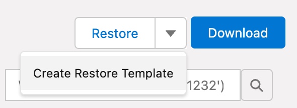 Restore_Archived_Data_Restore_button